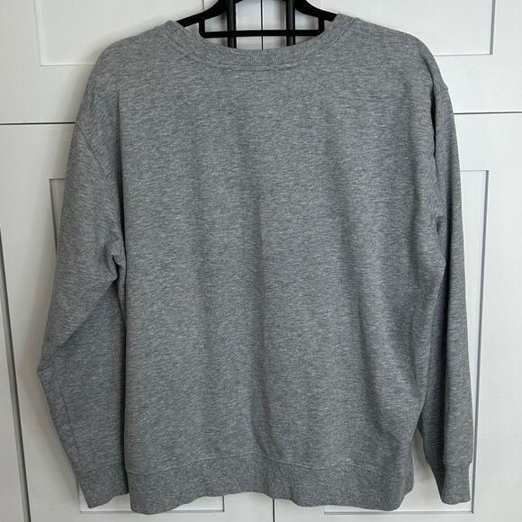 Michael Kors Heather Gray Sweatshirt with Floral MK Logo - L - EUC - Picture 4 of 4